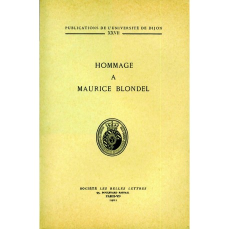 Hommage à Maurice Blondel